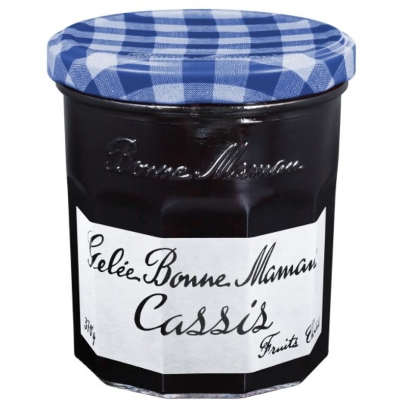 Gelée de cassis – Blackcurrant jelly – glass jar – Bonne Maman, 370g – Chanteroy – Le Vacherin Deli