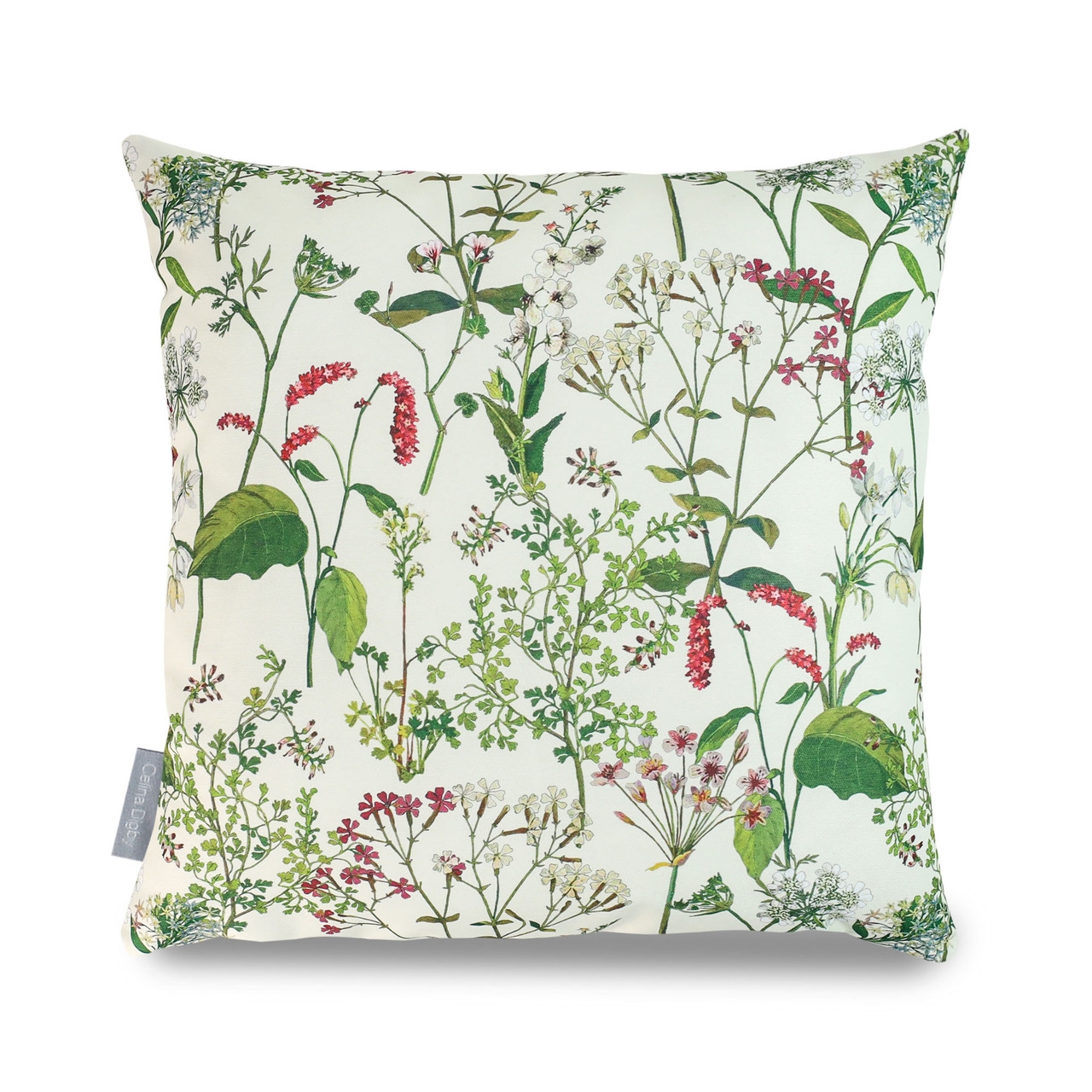 Celina Digby Luxury Water Resistant Garden Cushion – Welsh Meadow Cream 55cm x
