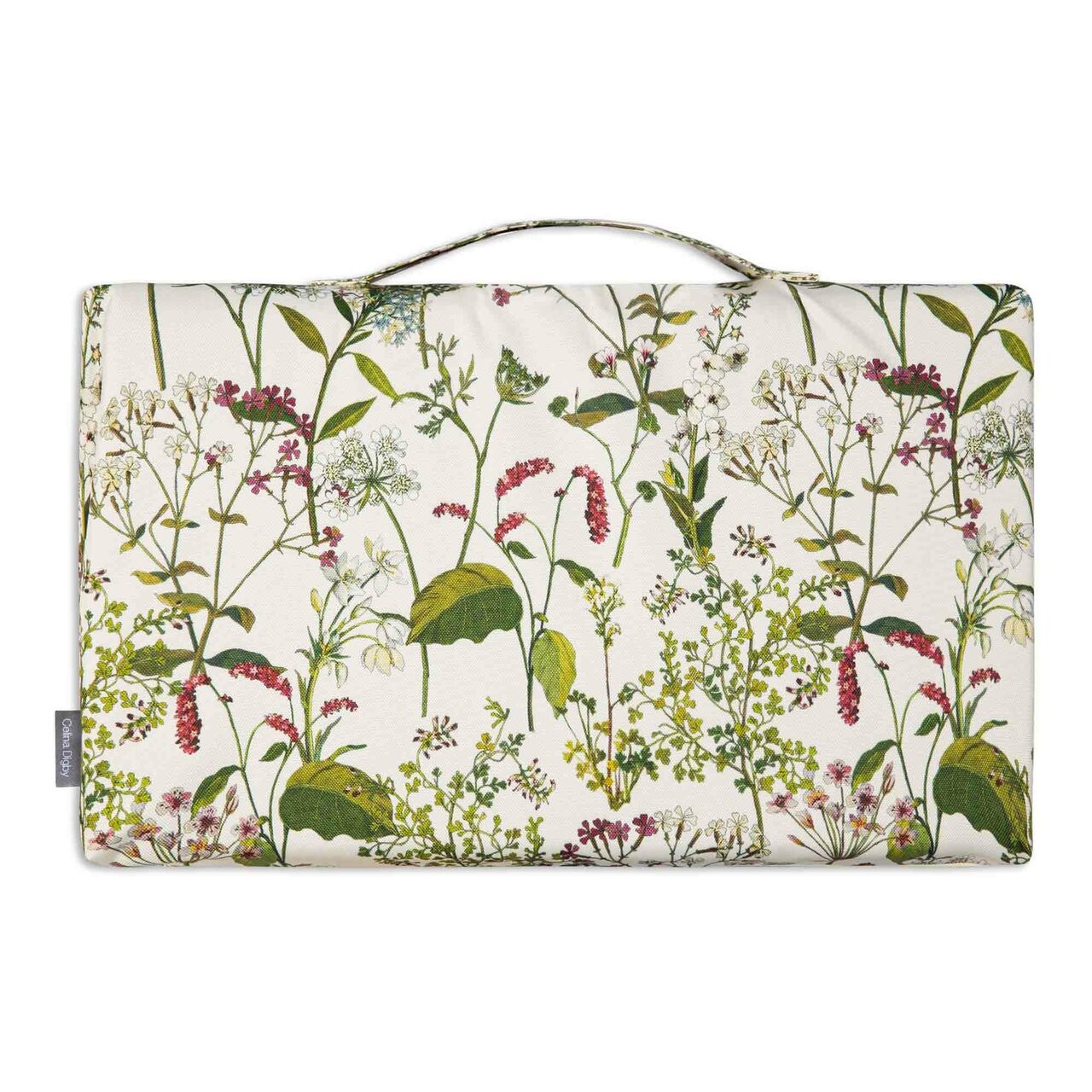 Celina Digby Luxury Garden Kneeler / Kneeling Pad With Handle – Welsh Meadow Cream