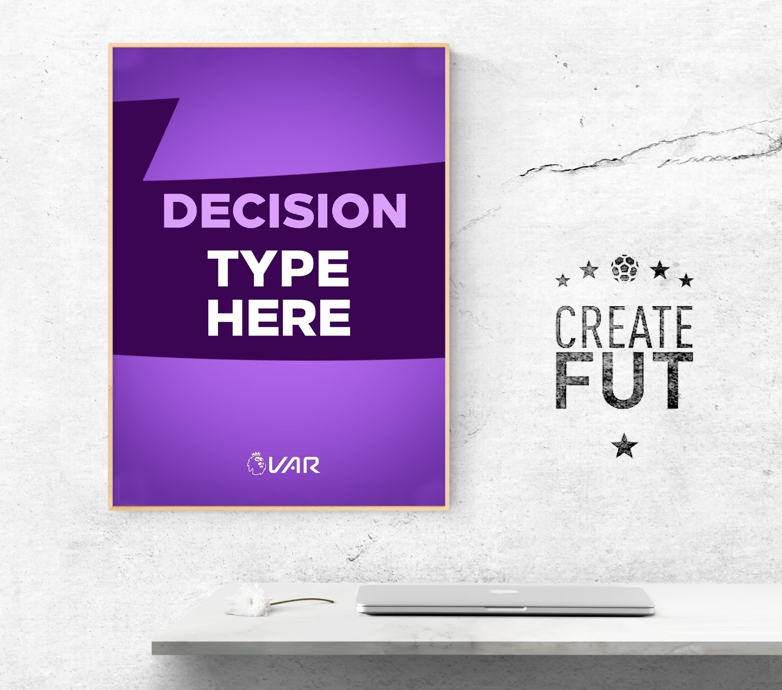 Custom VAR Decision Print – A2 | (42cm x 59.4cm), Foamex Print – Create FUT