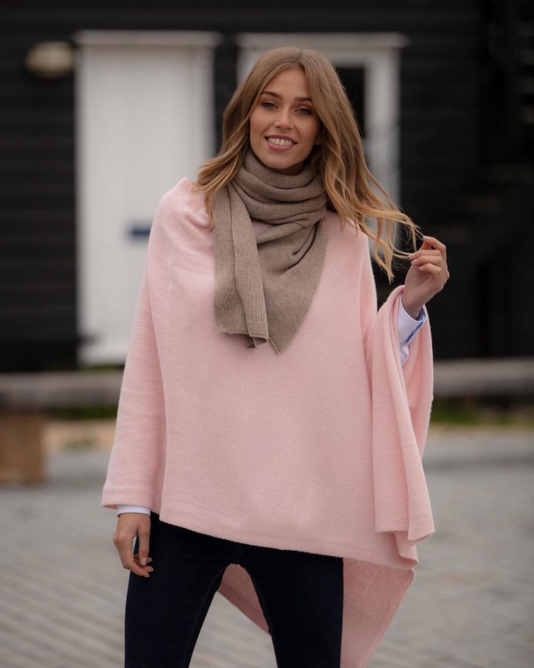Pimlico Cashmere Poncho (NO WOOL) Camel / OSFA by Pink Avocet