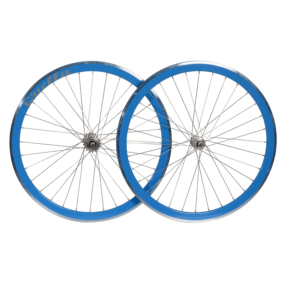 Royal Blue Wheelset – 40mm Deep-V 700c Complete – Double-Wall Alloy – Quella Bicycles