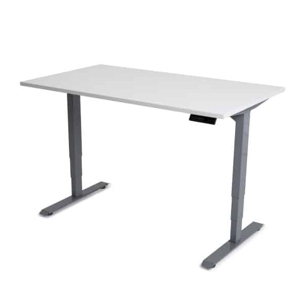 E1 White Top Desks – 1400 x 800 x 25mm – Up Standesk