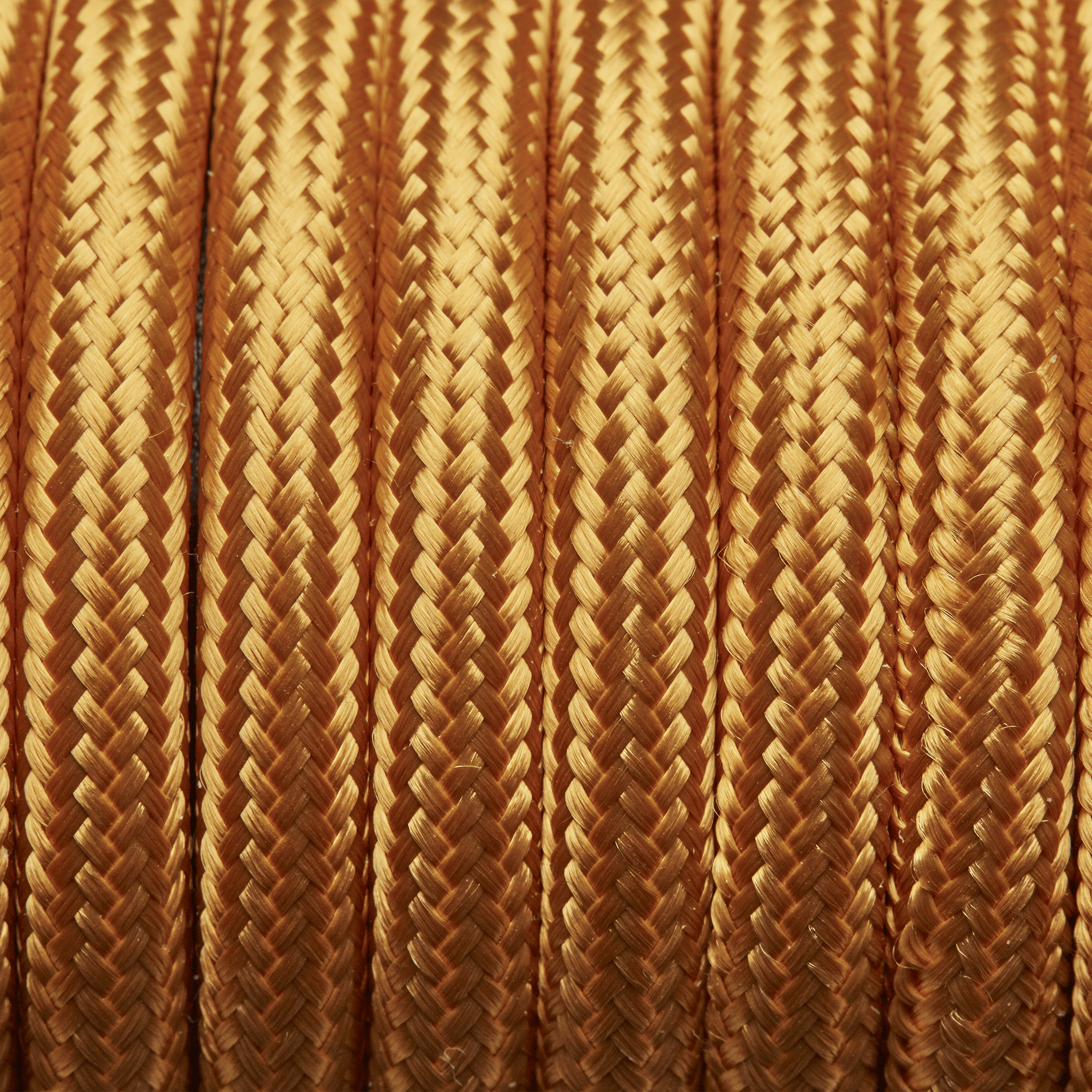 Industville – Round Fabric Flex – 3 Core Braided Cloth Cable Lighting Wire – Fabric Flex Cable – Gold Colour – Braided Woven Cloth Material – 100 CM