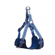 Comfort Reflective Padded Step-in Harness – Chestplate Dog Harness – XS – Navy Blue – Unisex – Long Paws