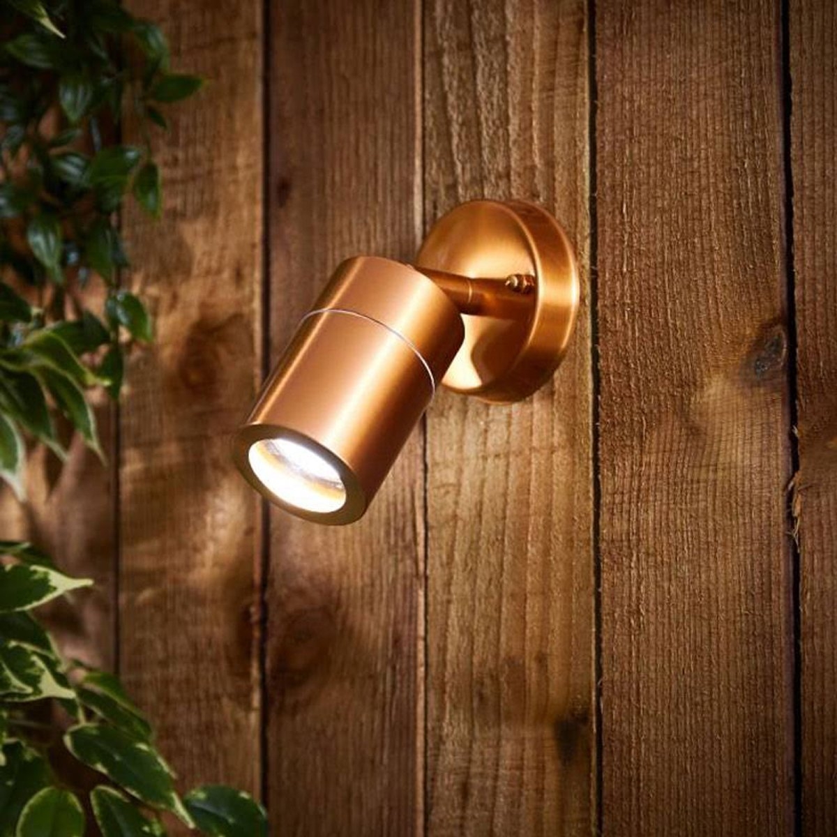 Stainless Steel Adjustable Outdoor Wall Spotlight – Choice Of Colours Copper – By CGC Interiors