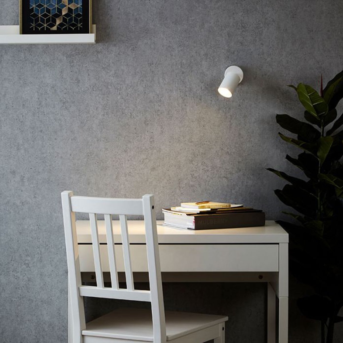 Stainless Steel Adjustable Outdoor Wall Spotlight – Choice Of Colours White – By CGC Interiors