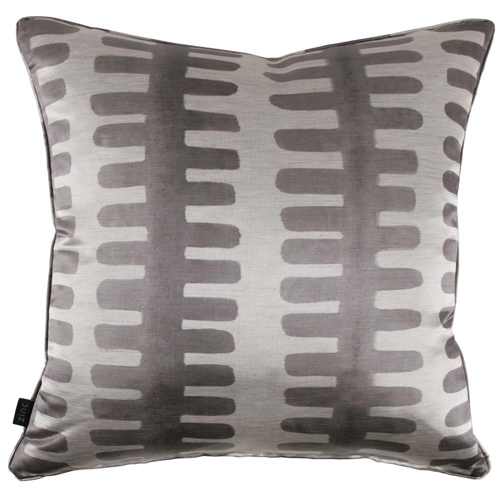 Zinc – Embassy Cushion – Tungsten – Grey / Dark Grey – 100% Polyester – 50cm x 50cm