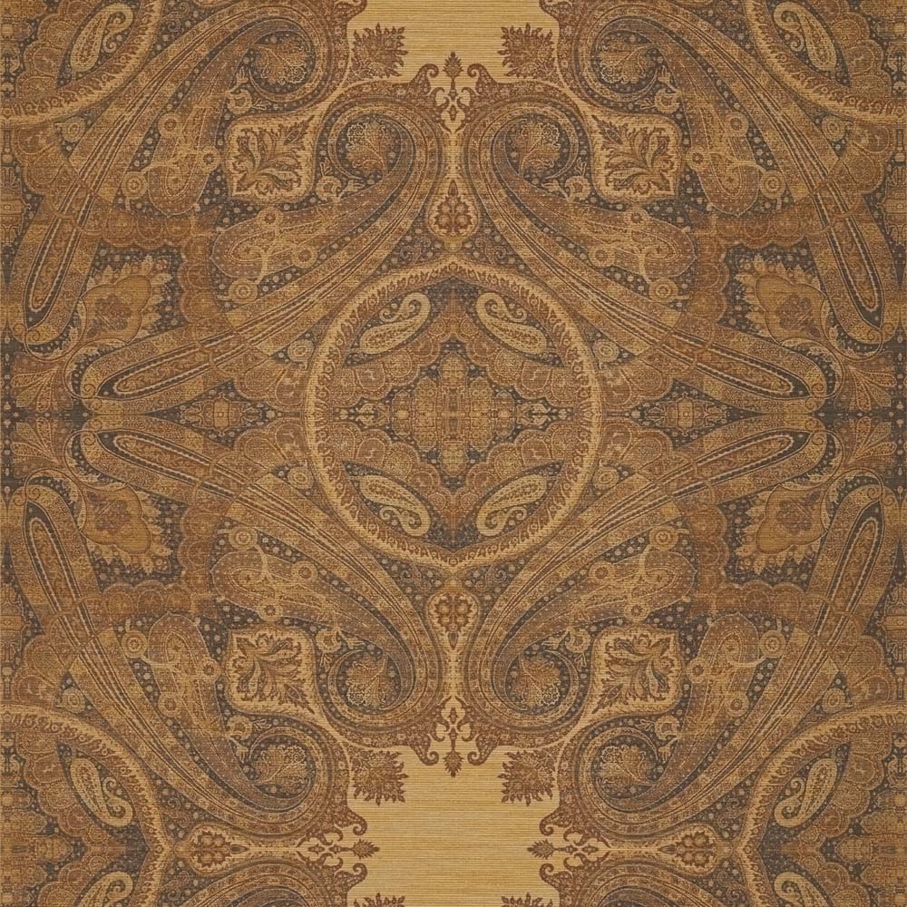 Zoffany – Kempshott Elswick Paisley 312646 Wallpaper – Brown / Orange – Non-Woven – 137cm