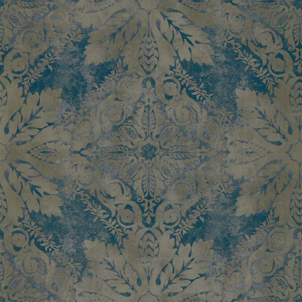 Zoffany – Phaedra Medevi Mirror 312612 Wallpaper – Brown / Blue – Non-Woven – 52cm