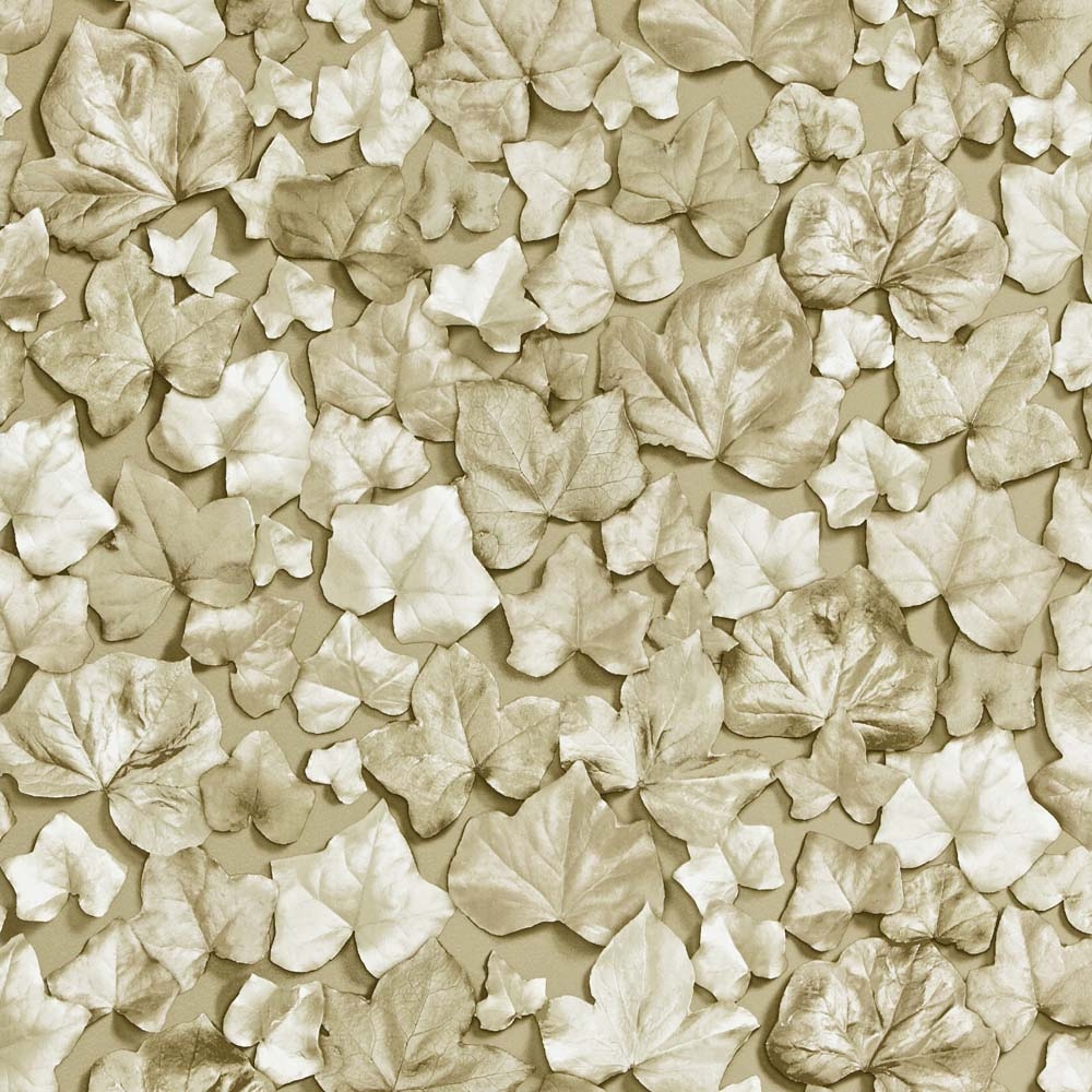 Zoffany – Quartz Ivy Leaf 310980 Wallpaper – Light Green / Cream – Non-Woven – 52cm
