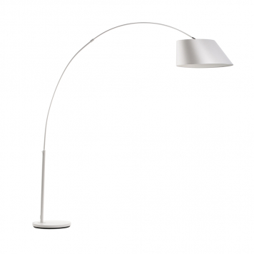 Zuiver - Floor Lamp - White - White - Asymmetric Polyester / Powder Coated Metal - x 60 x 215 cm - INYDY
