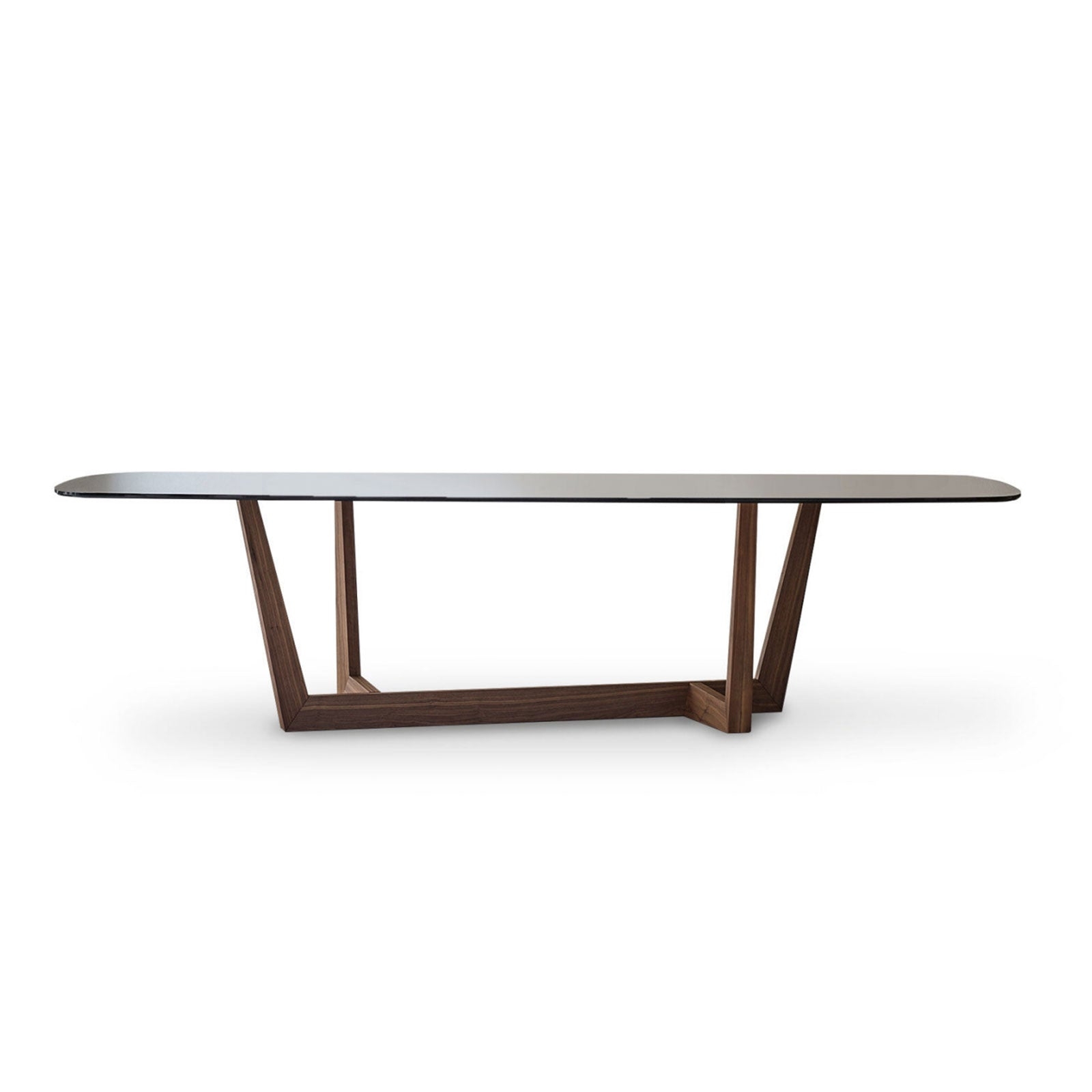 Art – Dining Table (Barrel Shape Ceramic Top) L300cm X 120cm – Brown – Bonaldo – Indor