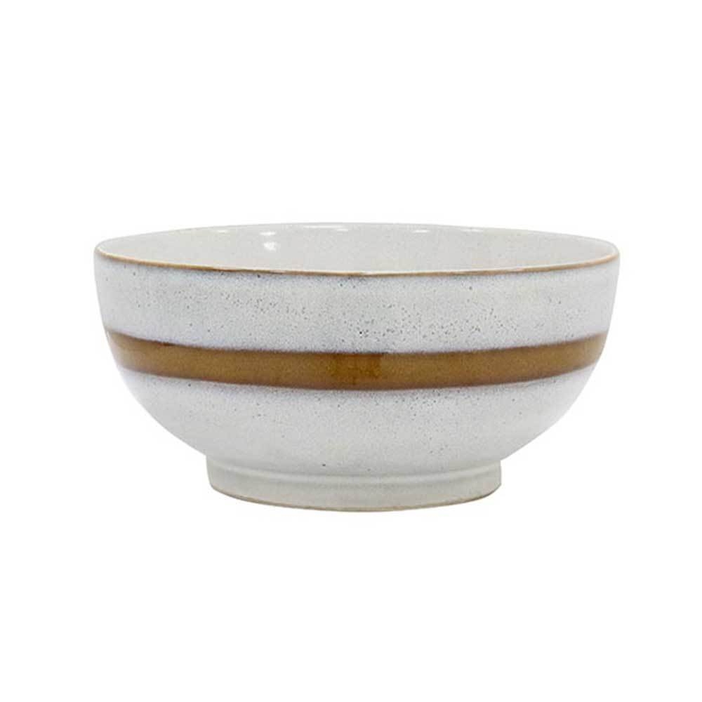 Ceramic 70’S Salad Bowl Snow – HK Living – Folk Interiors