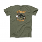 Age of Glory Ace Pilot Tee Army Green XXL – Armadillo Customs