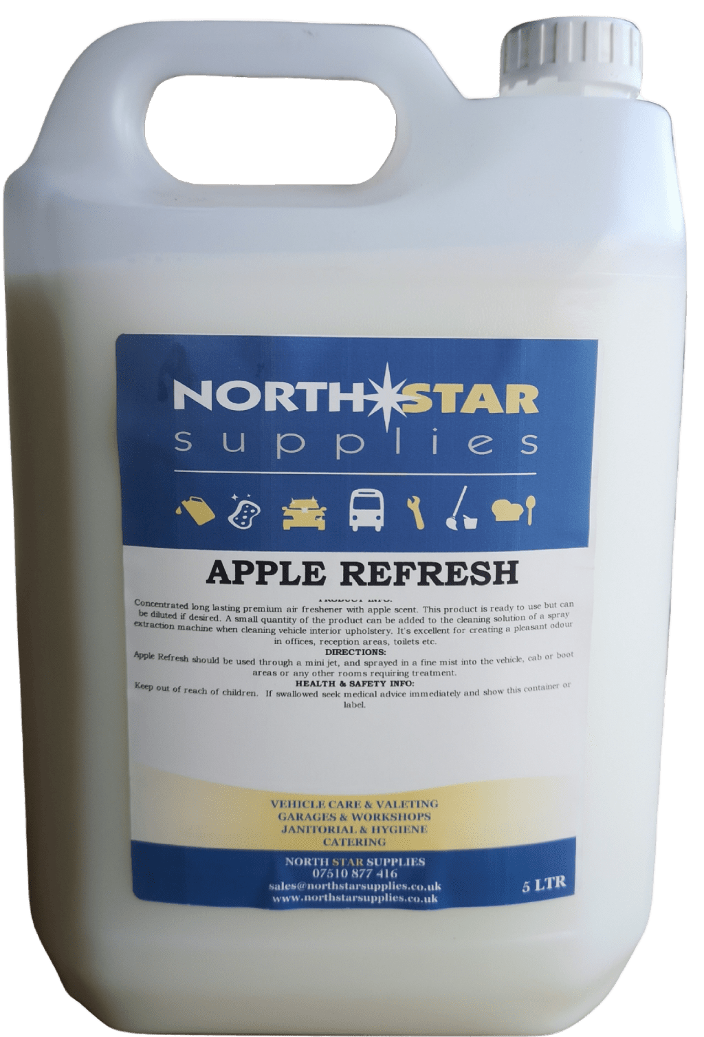 Air Refresh – Apple, Bubble Gum, Cherry & Cranberry Deodoriser – North Star Supplies – Apple – 5 Ltr – North Star Supplies