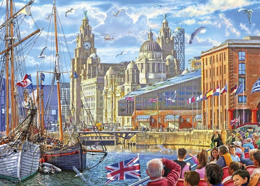 Jigsaw Puzzle Albert Dock Liverpool – 1000 Pieces – Gibsons – The Yorkshire Jigsaw Store