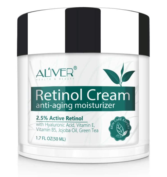 Aliver Retinol Day & Night Cream for Face, Neck & Décolleté with 2.5% Active Retinol + Hyaluronic Acid, Aloe & Green Tea – Aliver Cosmetics