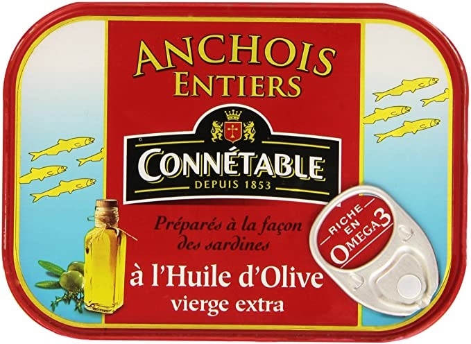 Connétable, Whole Anchovies in Olive Oil – 100g – Chanteroy – Le Vacherin Deli