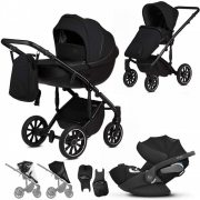 Anex M-Type 3 in 1 Travel System & Cybex Cloud Z Car Seat- Ink – Sp13–Q-CLDZ Fur Hood Trim – Grey – Soho Grey – None – For Your Baby