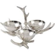 Antler Nickel Aluminium Bowl Trio