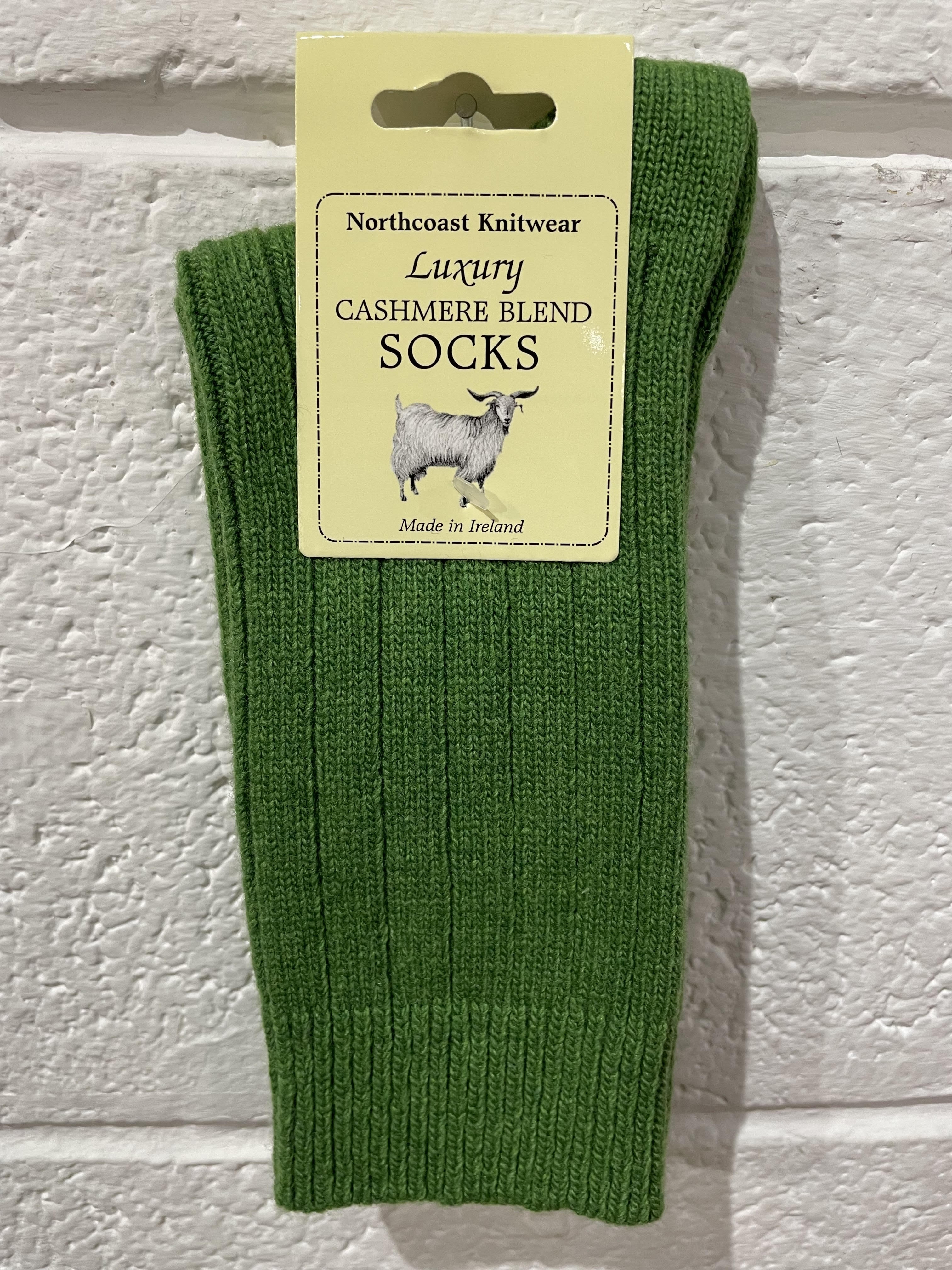 Cashmere Blend Socks, 35-39 / Apple