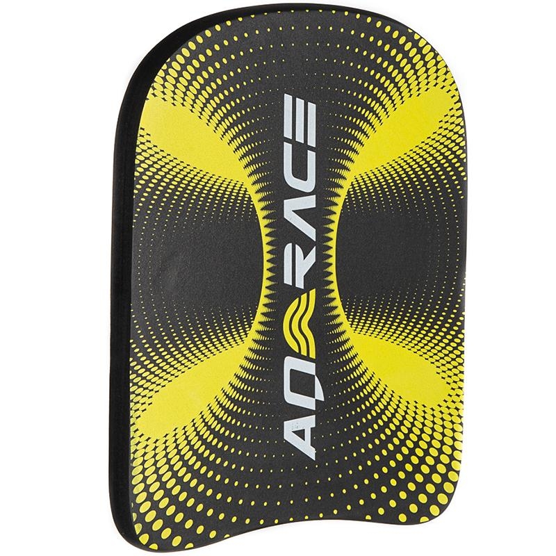 Aquarapid – Swimming Kickboard (Black/Yellow) One Size – Aqua Swim Supplies