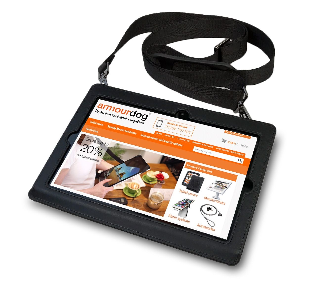 armourdog® hand and shoulder strap case for Lenovo Tablet 10