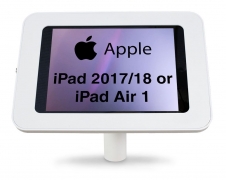 armourdog® LocPad anti-theft tablet kiosk for the Apple 2017/2018 9.7 iPad or iPad Air 1 – Camera and home button exposed – 30° mount wall / desk moun