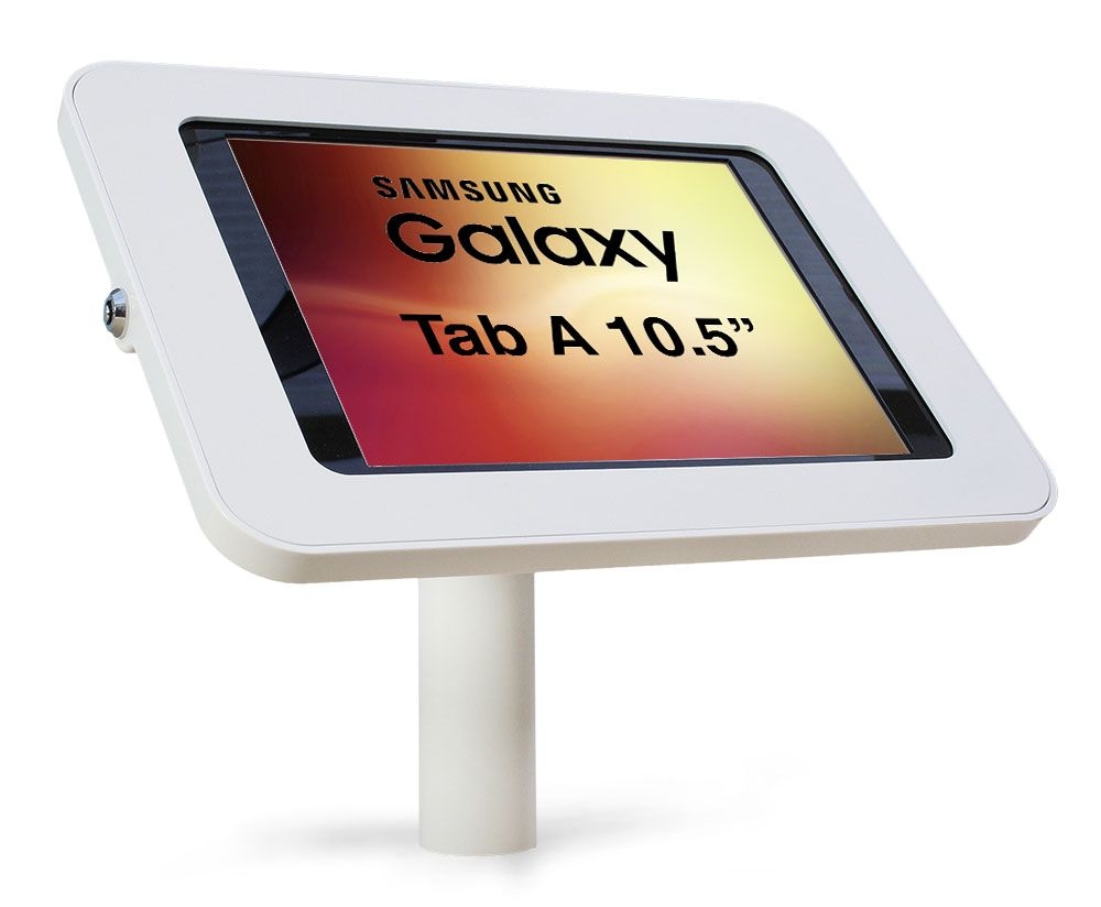 armourdog® LocPad anti-theft tablet kiosk for the Samsung Galaxy Tab A 10.5 T590/595 – Camera and home button covered – 45° mount wall / desk mount