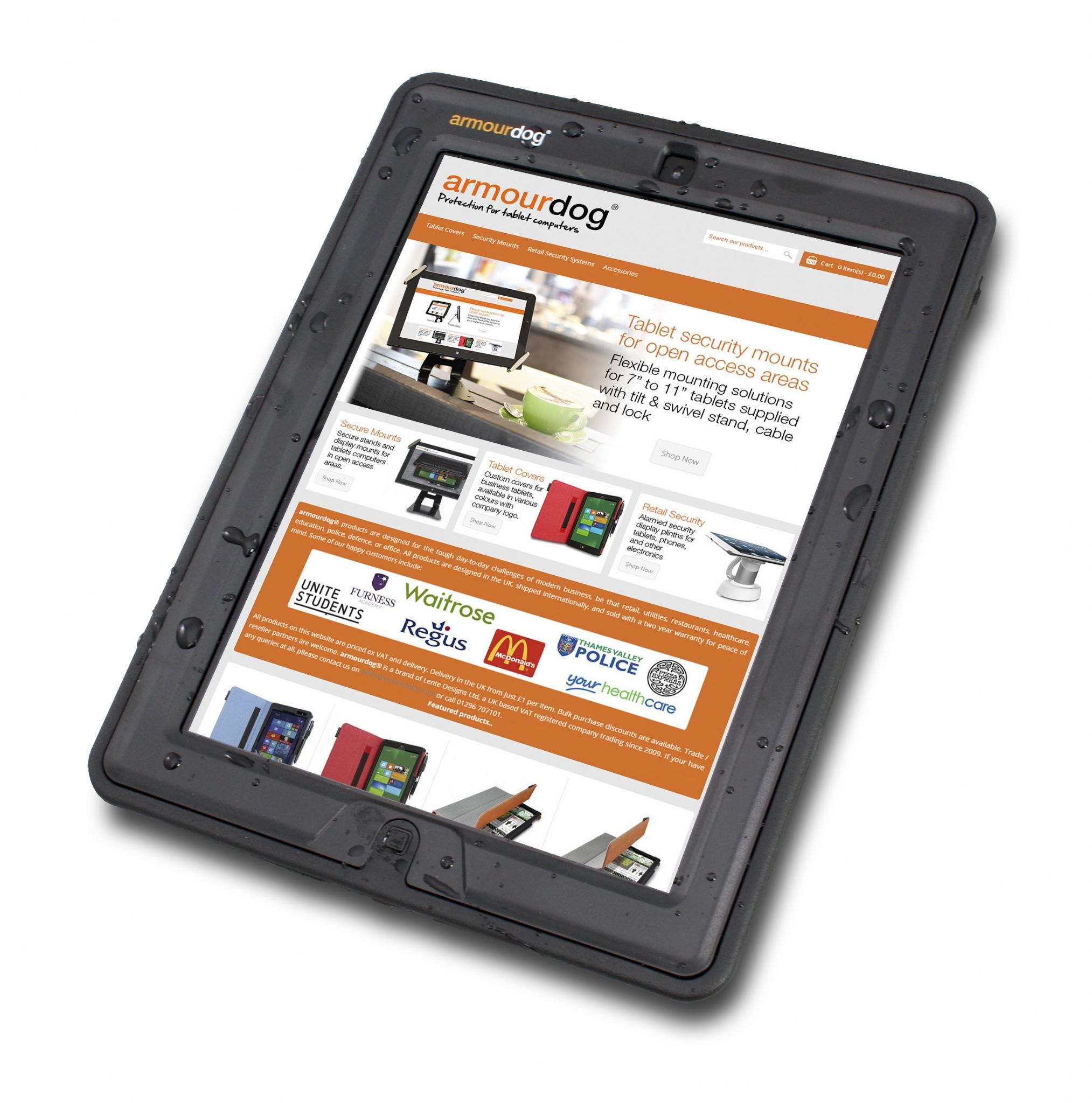 armourdog® rugged 360 grip case for the 9.7 2018 & 2017 iPad with tempered glass screen protector