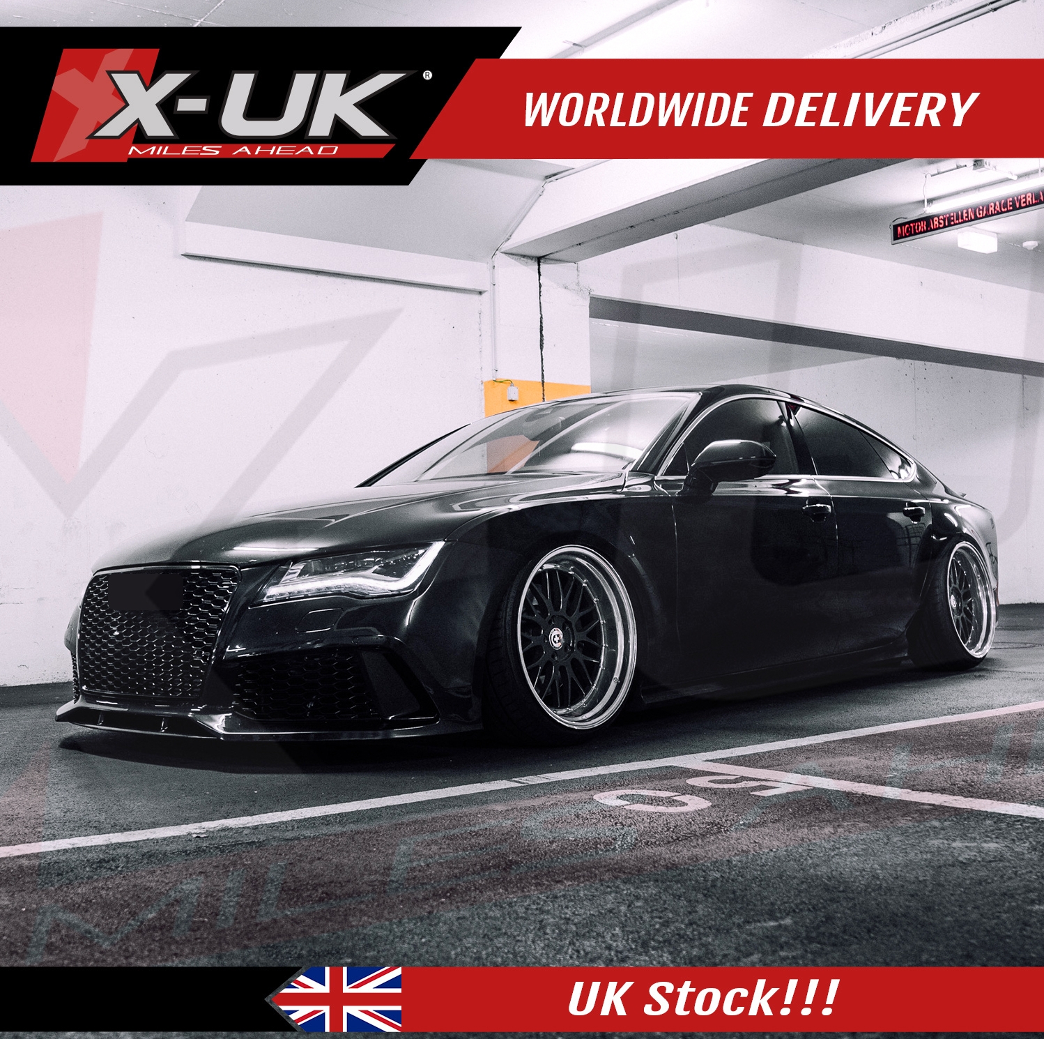Audi Rs7 Style Front Bumper Upgrade For Audi A7 S7 Rs7 2011-2014 Pre Facelift – With A Front Grill Camera Bracket – X-UK Ltd