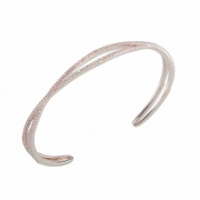 5th Avenue AV17996 Silver Bangle with Swarovski Zirconia