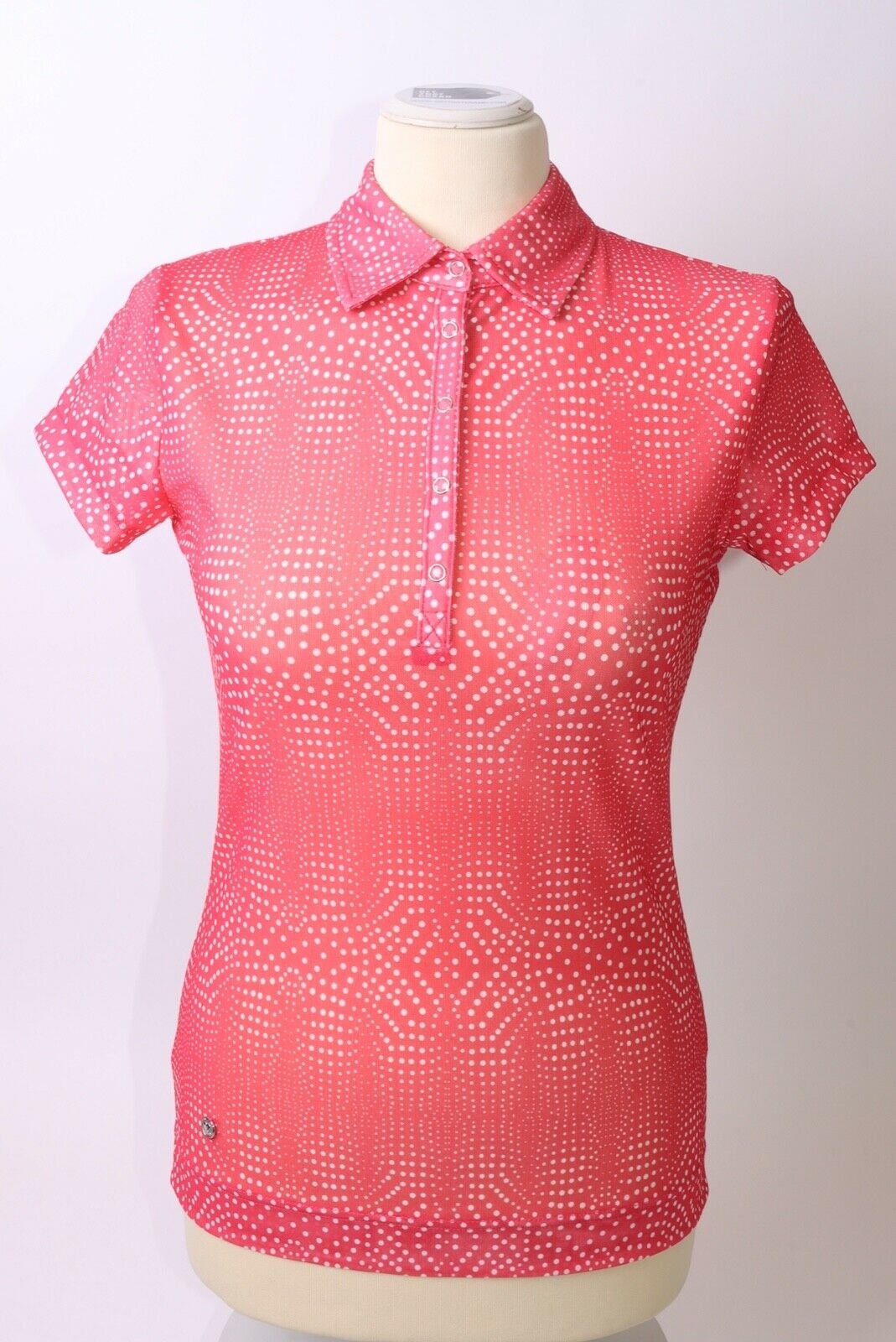 Daily Sports Ladies Aggie Mesh Cap Sleeve Polo Shirt – S – Pink – Get That Brand