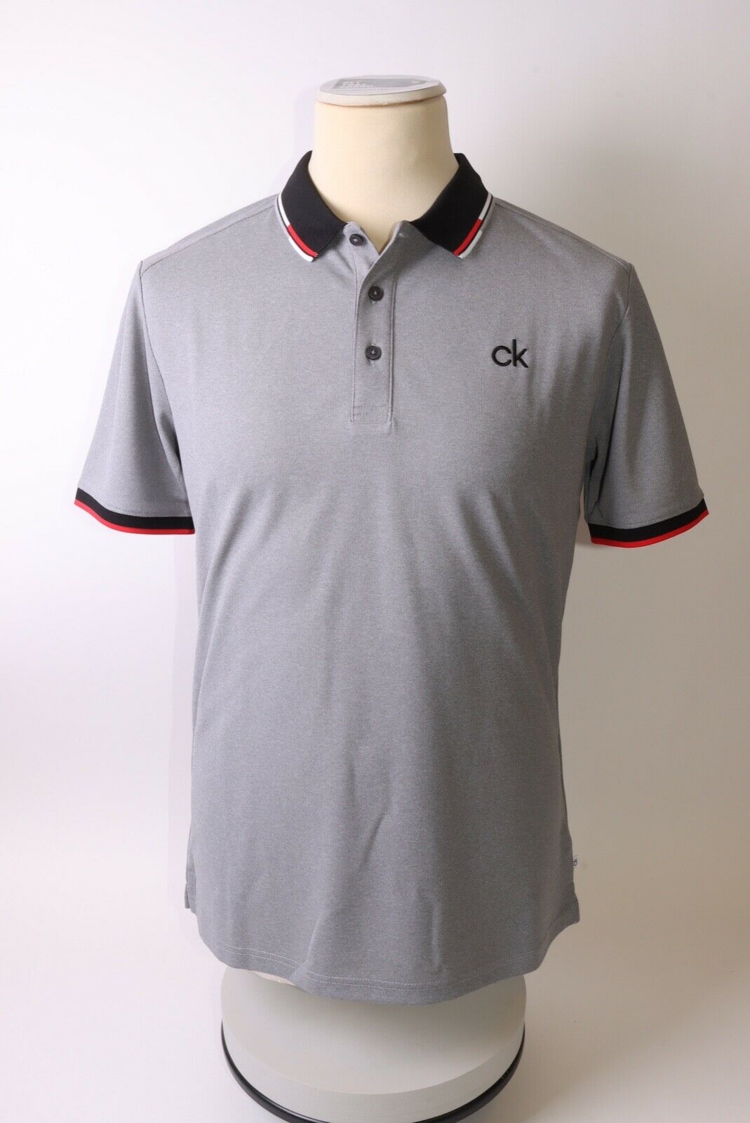 Calvin Klein Men’s Snead Polo Shirt – M – Grey – Get That Brand