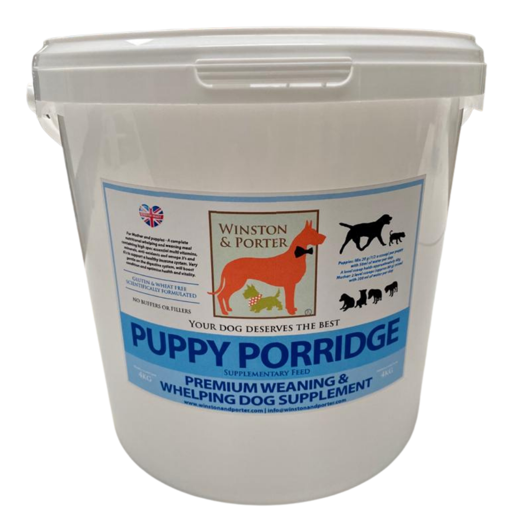 Puppy Porridge Premium Weaning and Whelping Supplement From – 500g / 1kg / 2kg / 4kg – Winston & Porter