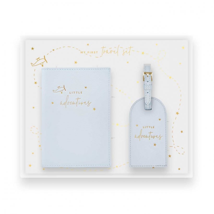 Katie Loxton Baby Passport Holder and Luggage Tag Gift Set | Little Adventures