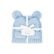 Katie Loxton Baby Hat And Mittens Set – Blue