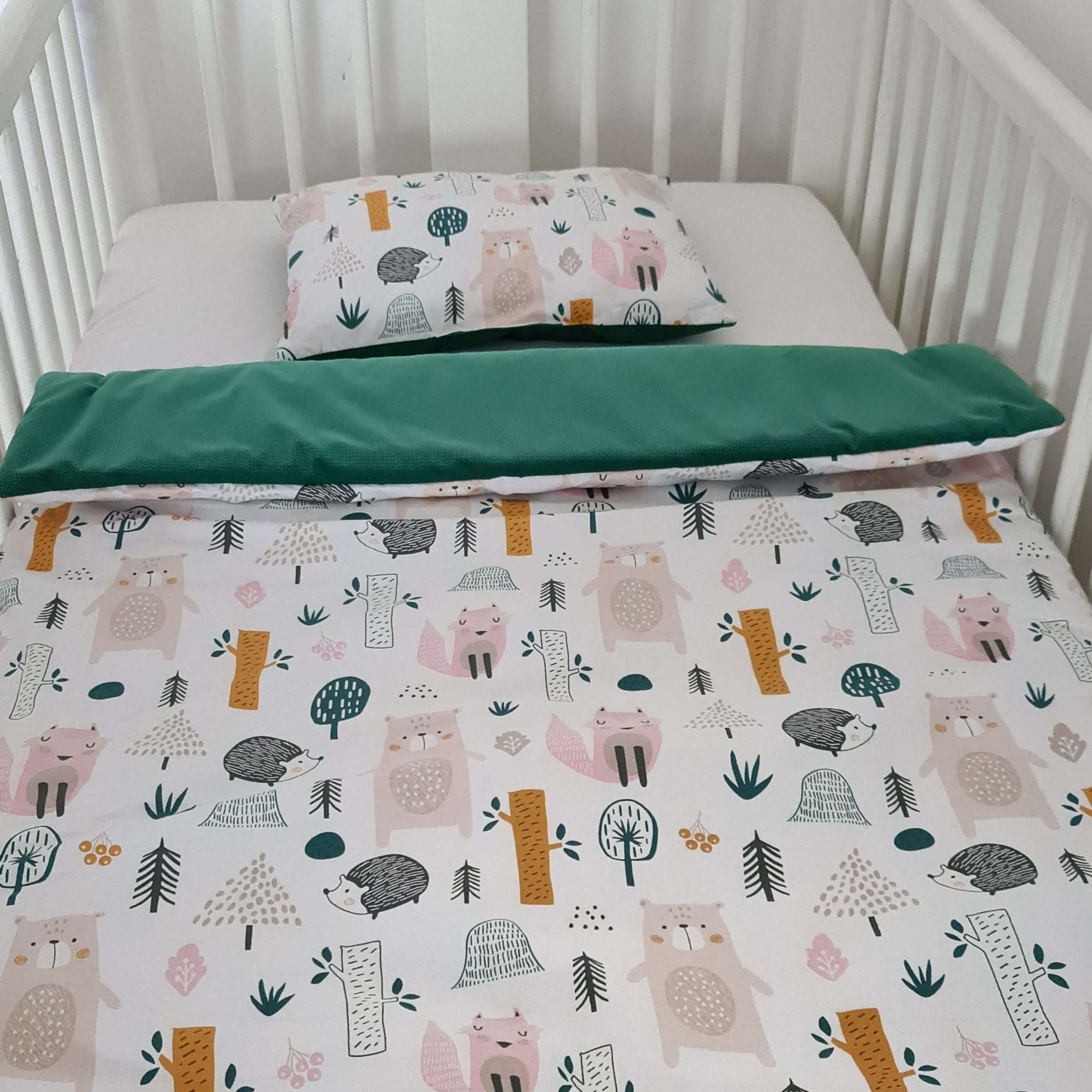 Baby Bedding With Filling- Double-Sided ‘M’ Magical Forest Friends/ Velvet – evCushy