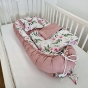 Sleep Pod 5 Pc’S Set – Size XL – Pink Garden Roses – evCushy