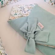 Swaddle Blanket Wrap 3 In 1 – Organic Wild Forest Flowers – evCushy – evCushy