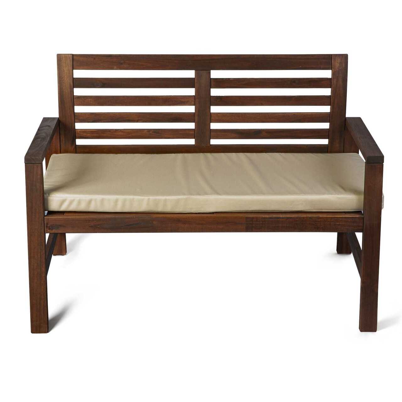 Celina Digby Luxury Water Resistant Garden Outdoor Bench Seat Pad – Double-Sided Plain Beige (Available in 2-Seater or 3-Seater Size) (144cm x 54cm