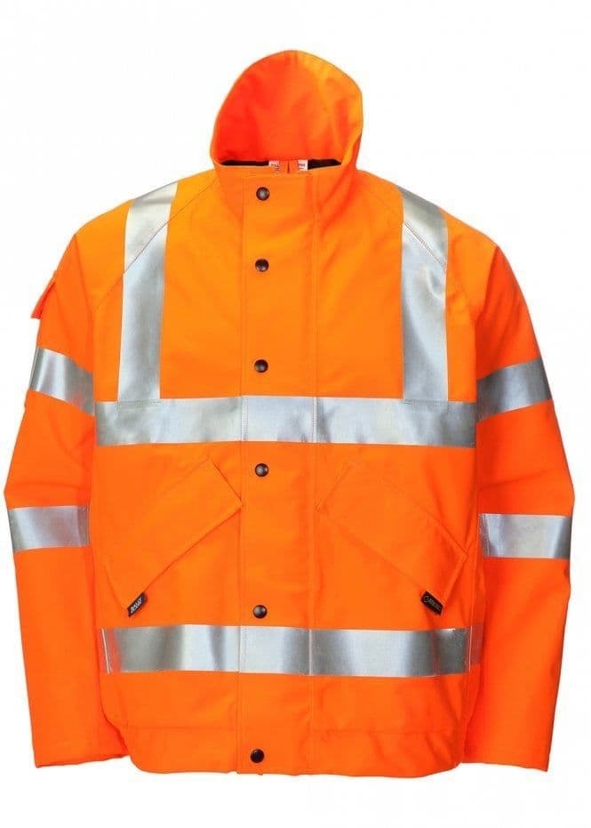 Ballyclare GORE-TEX Unisex Waterproof High Visibility Bomber Jacket – 2XL – High Visibility – Durable – PPE – Taft Safety Store