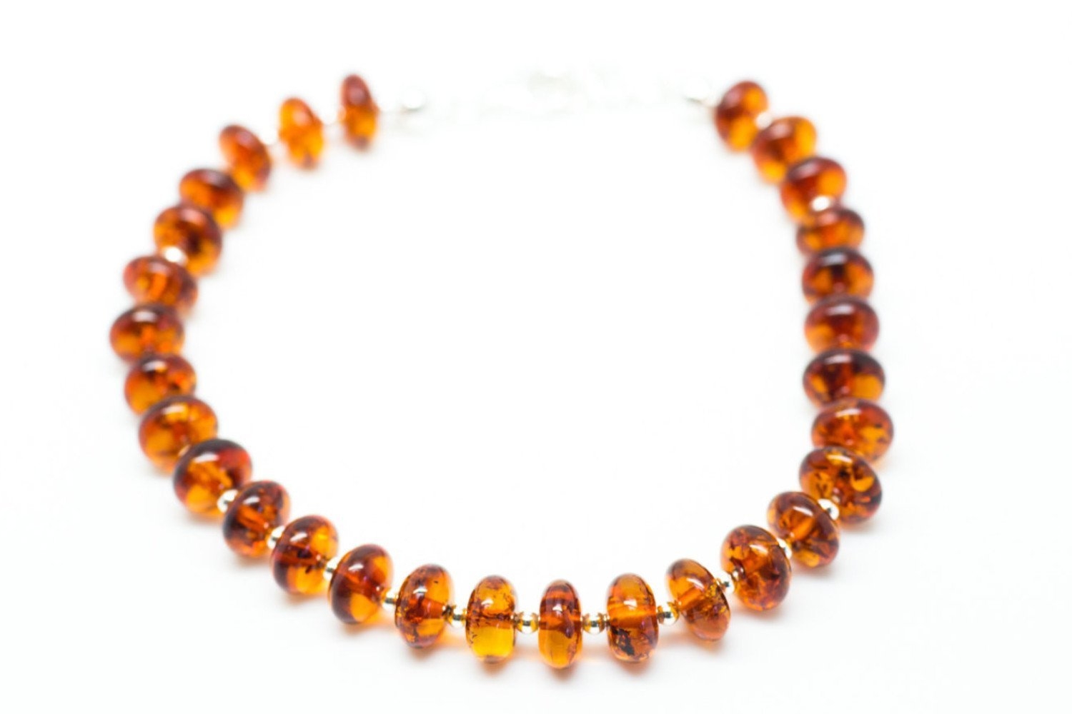 Adult Amber Bead Bracelet – 220mm