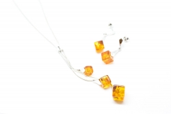 Modern Cube Amber Jewellery Set – Amber