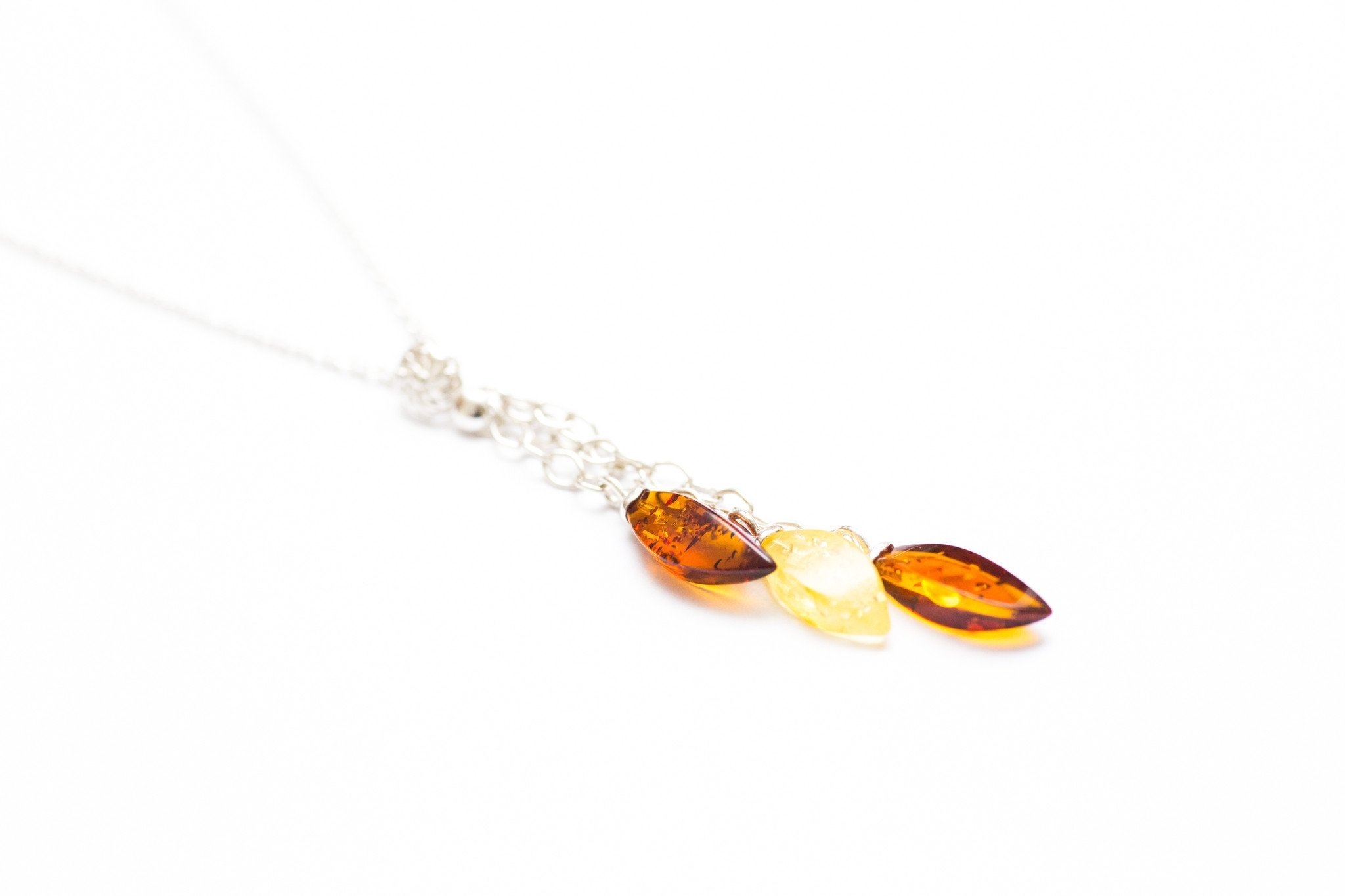 Multicolour Amber Bead Necklace