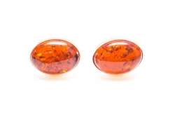 Oval Amber Cufflinks