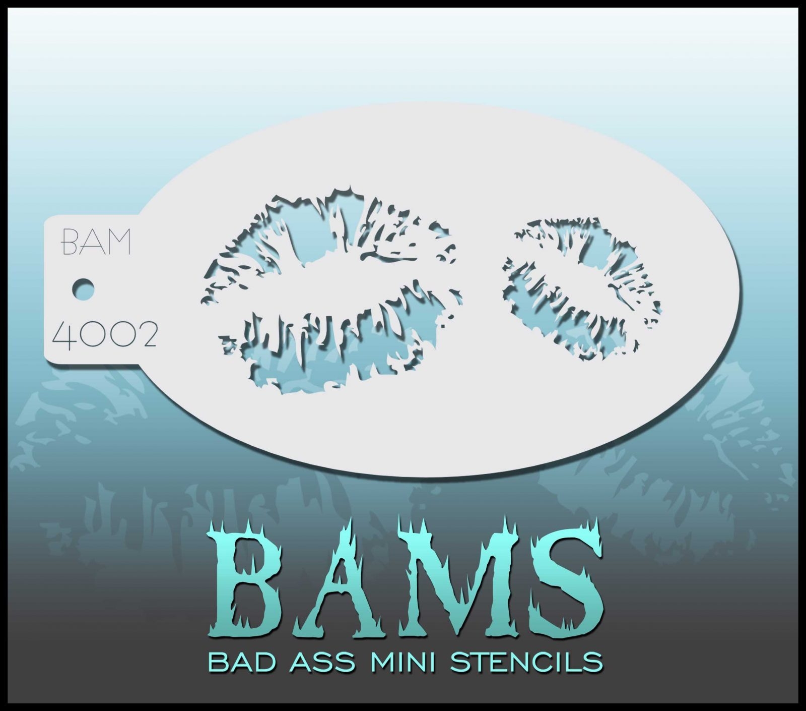 Bad Ass Stencils BAM 4002 – Kiss Stencil – Dublin Body Paint