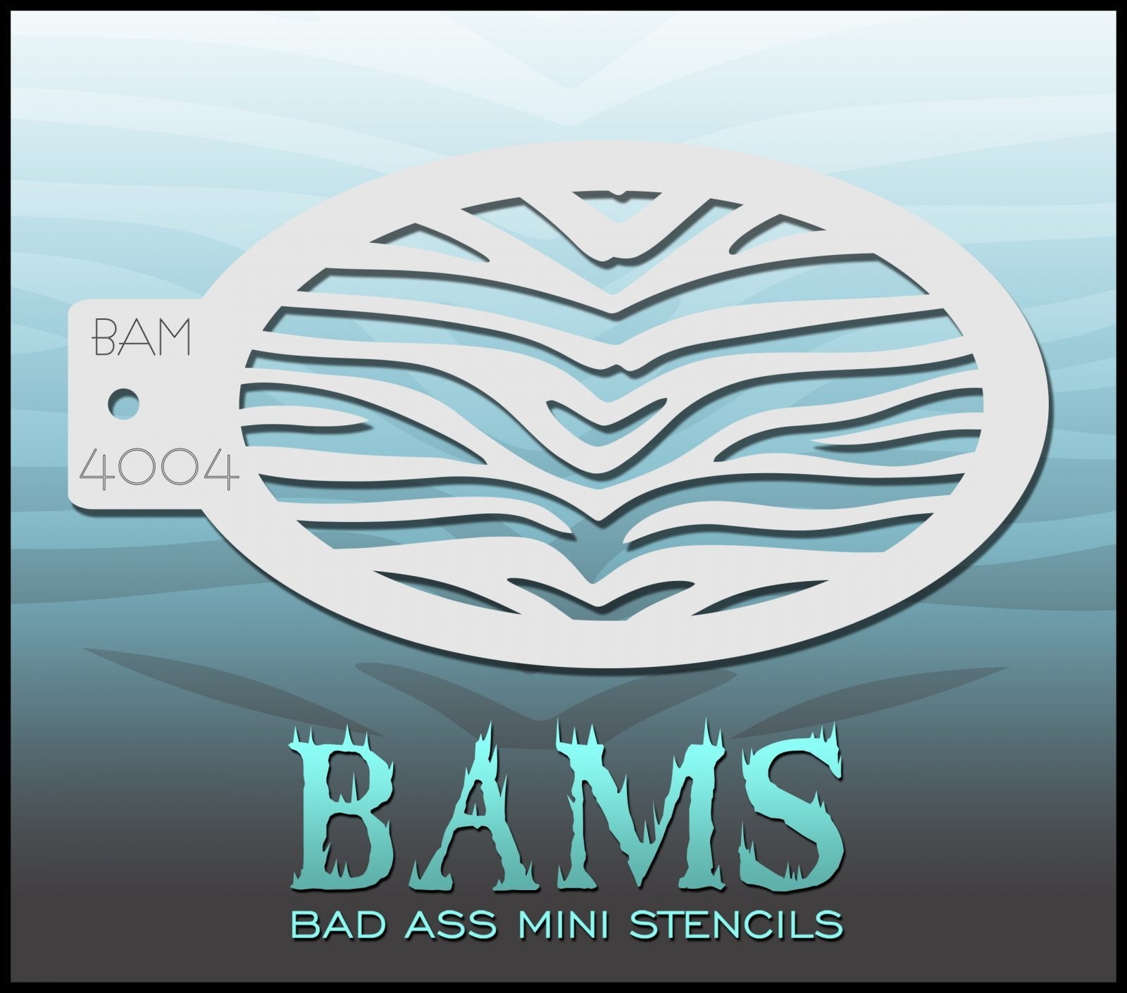 Bad Ass Stencils BAM 4004 – Zebra Stencil – Dublin Body Paint