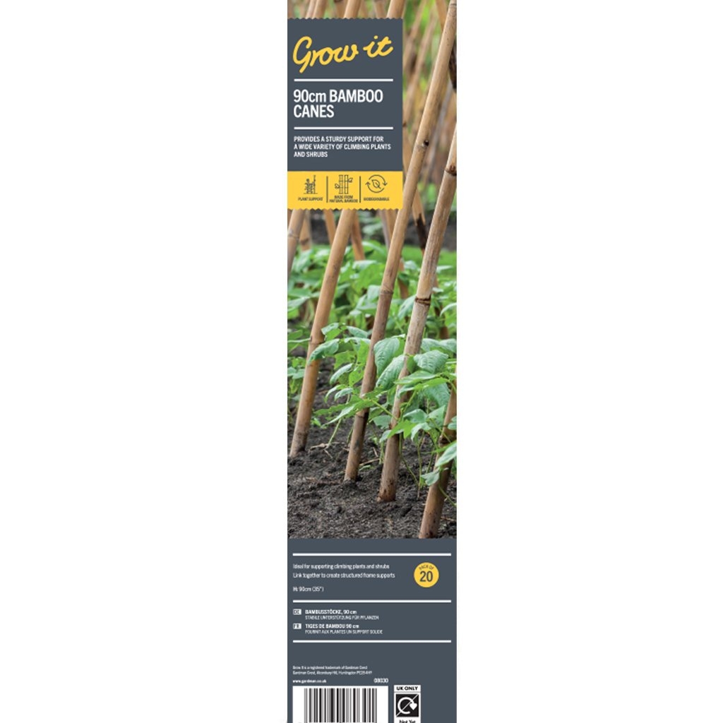 Grow It Bamboo Canes – 90cm Pack of 20